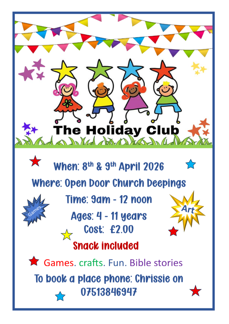 Holiday Club April 2026